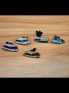 Disney World Set of 5 Transportation Disney Parks Pins Monorail Friendship Boats